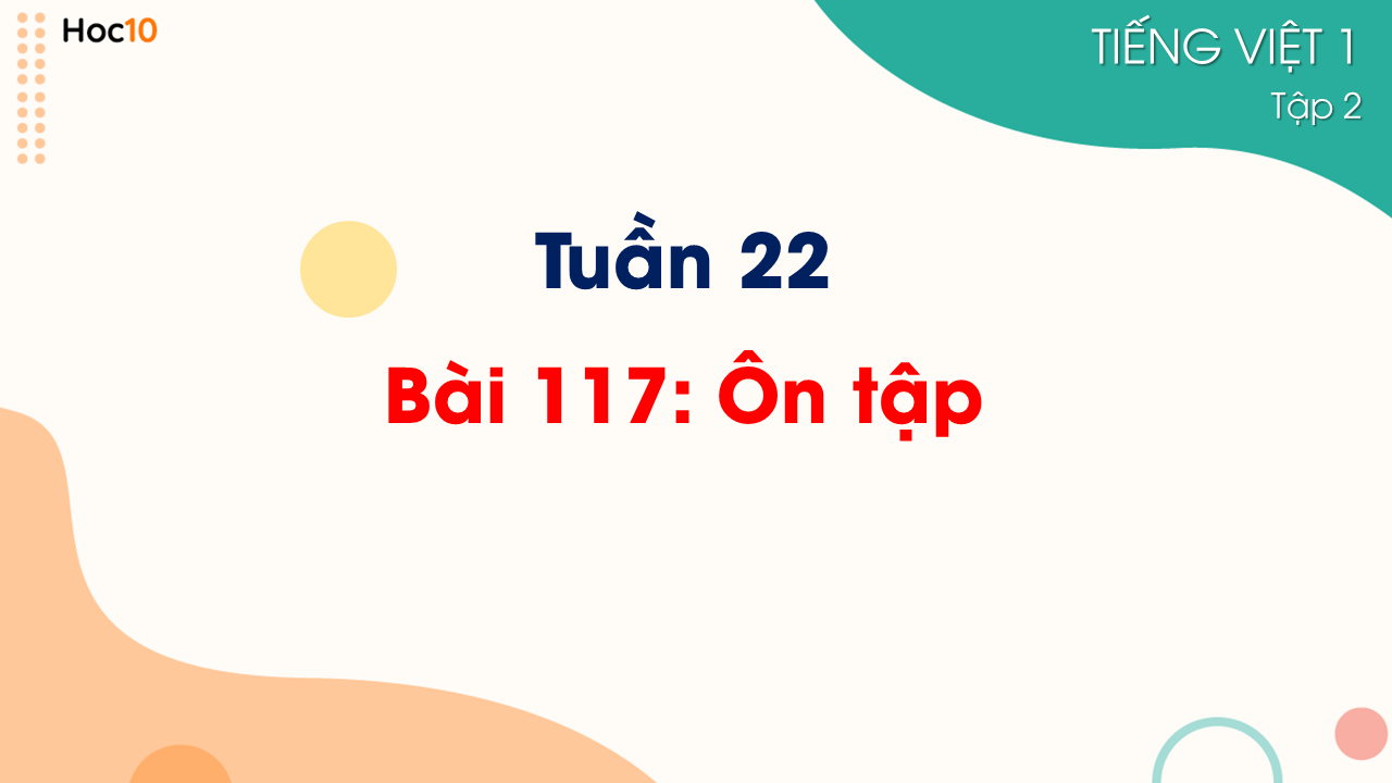 Tuần 22 - Bài 117: Ôn tập