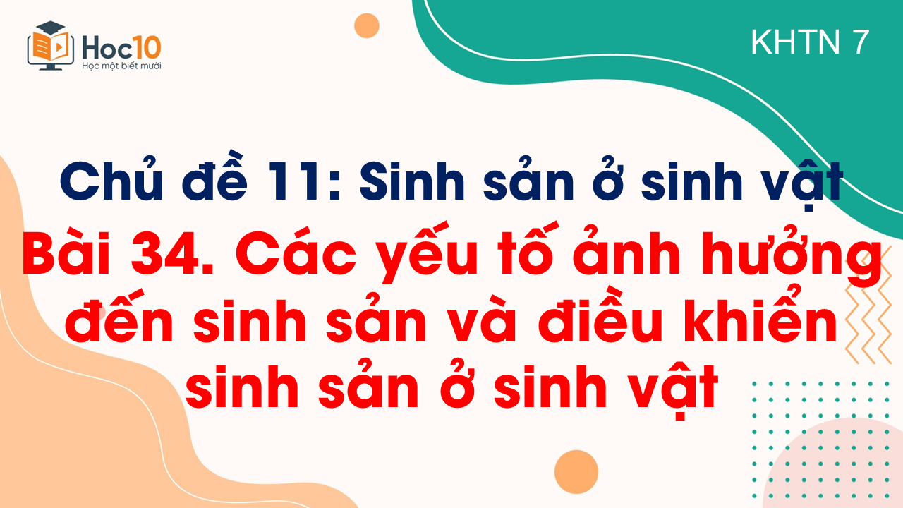Bài 34. Các yếu tố ảnh hưởng đến sinh sản và điều khiển sinh sản ở sinh vật